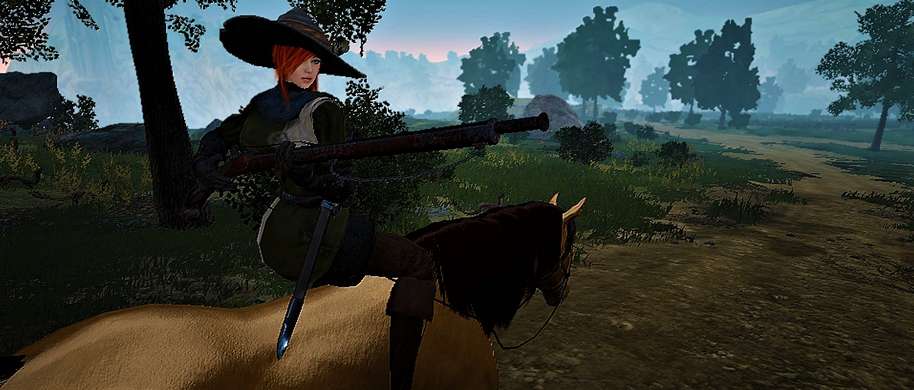 BDO Hunting with a Matchlock on a Horse