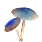 Blue Umbrella Mushroom