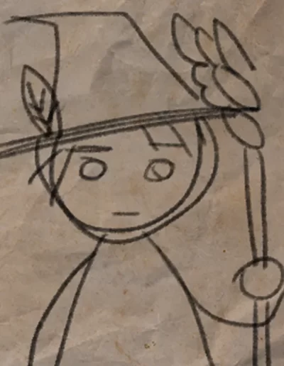 Wizard Paw Doodle Portrait