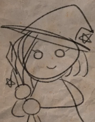 Witch Paw Doodle Portrait