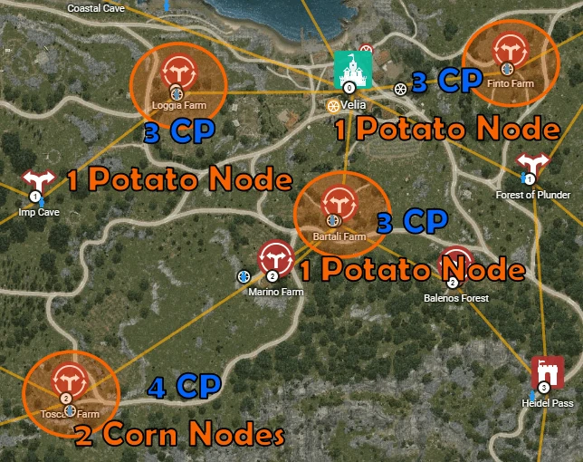 BDO Grain Nodes Near Velia for Making Beer