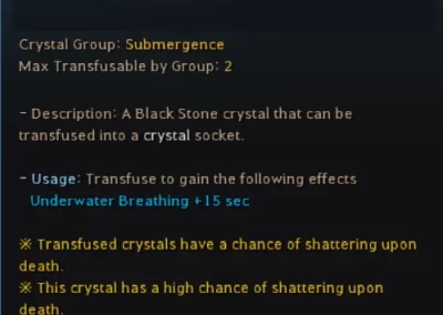 Magic Crystal Underwater Breathing Submergence