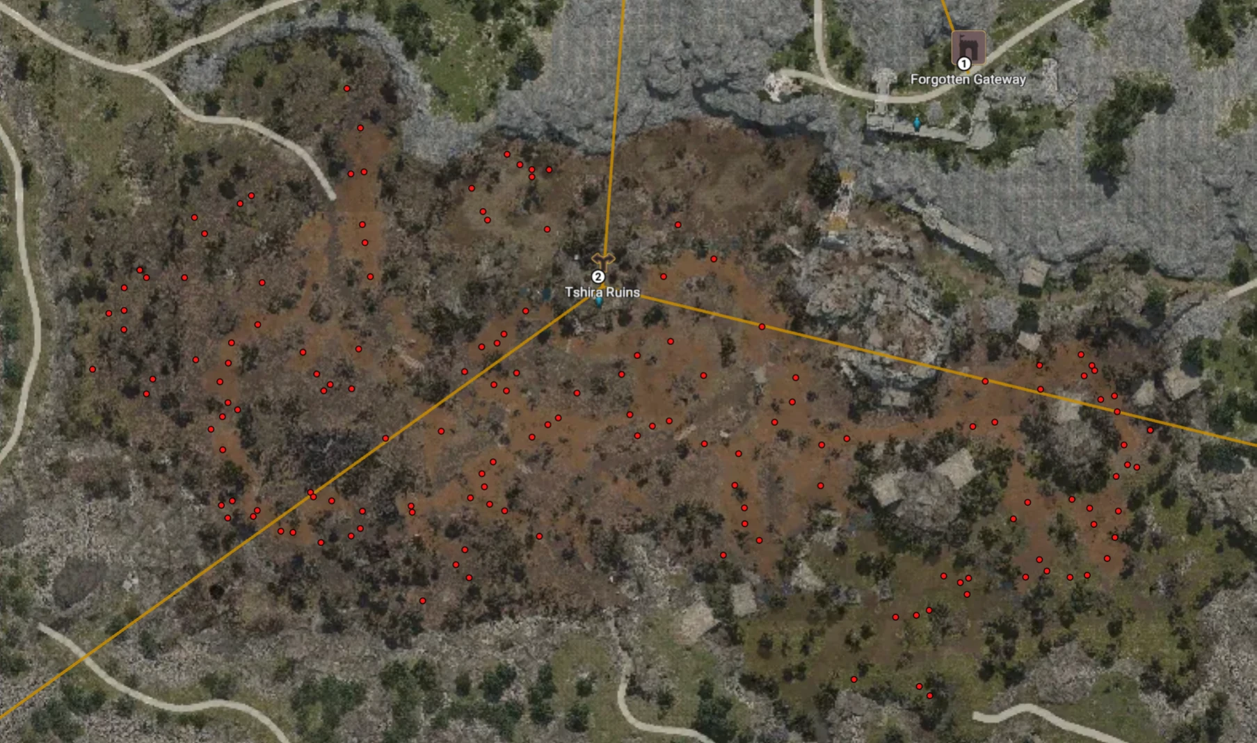 BDO Tshira Ruins Location Map