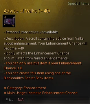 advice of valks 40