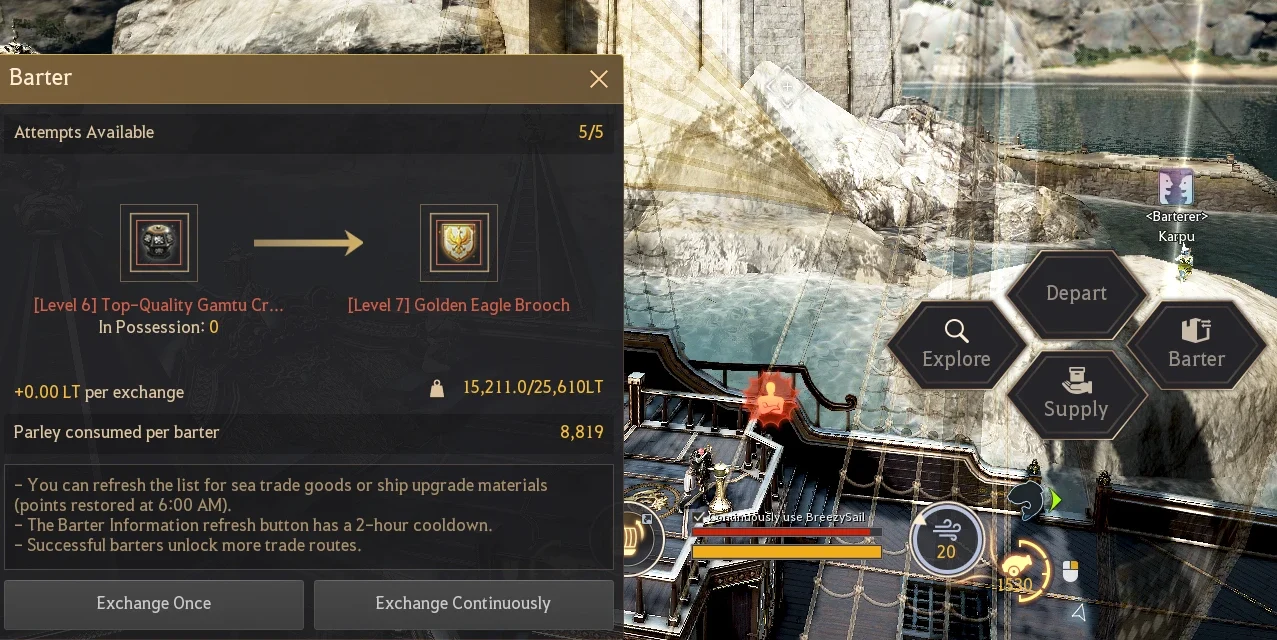 BDO Bartering Guide: Barter Life Skill