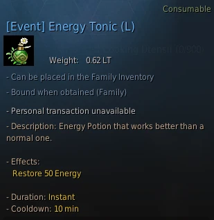 energy tonic large event