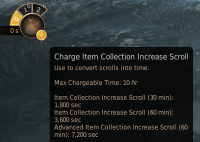 Item Collection Increase Gauge: Plus Charge