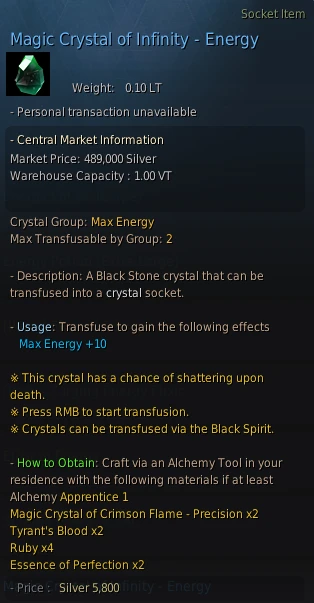 magic crystal of infinity energy