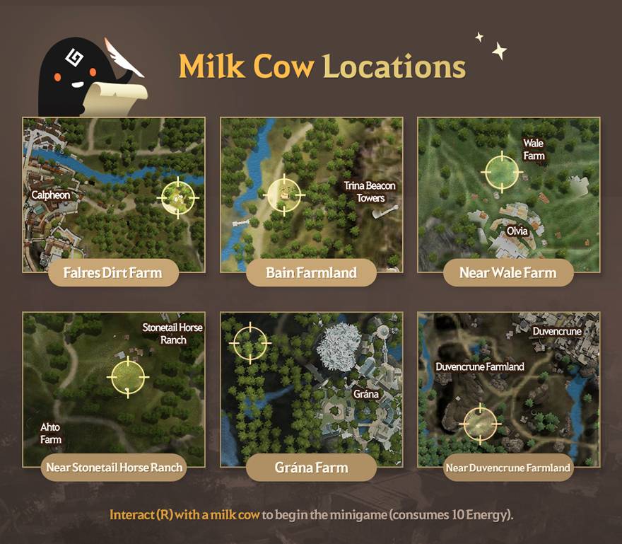 BDO Cow Farm Milk Location Map