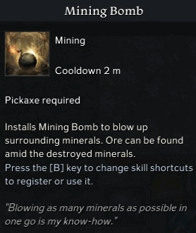 Lost Ark Mining Skill: Mining Bomb