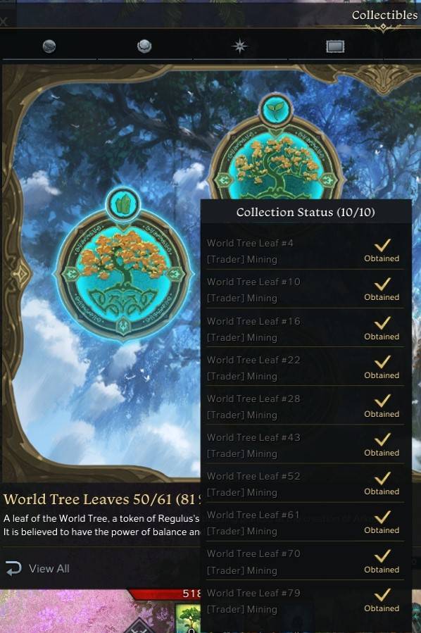 Lost Ark Mining for World Tree Leaves