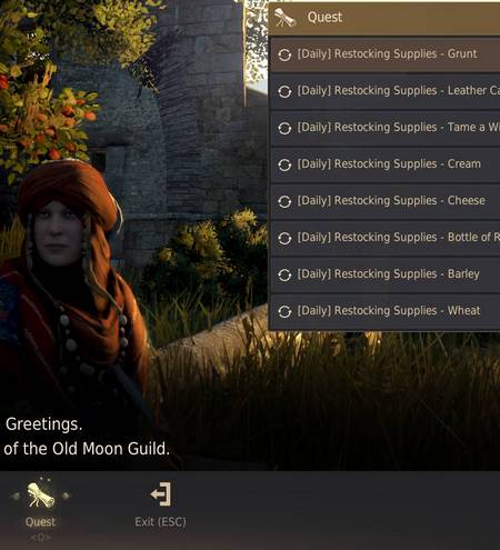 Old Moon Accessory Daily Quests
