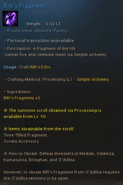 Rift's Fragment Rift's Fragment