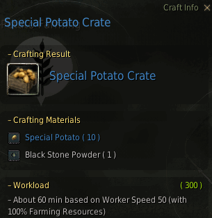 BDO Special Potato Crate