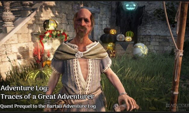 BDO Traces of a Great Adventurer Quest For Bartali Adventure Log